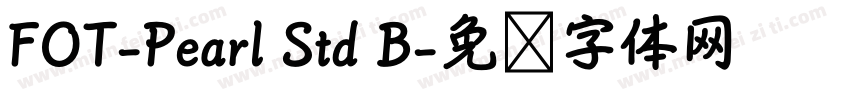 FOT-Pearl Std B字体转换